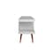 Manhattan Comfort Utopia 70.47" TV Stand with Splayed Wooden Legs and 4 Shelves in White 19754 - alternate 7
